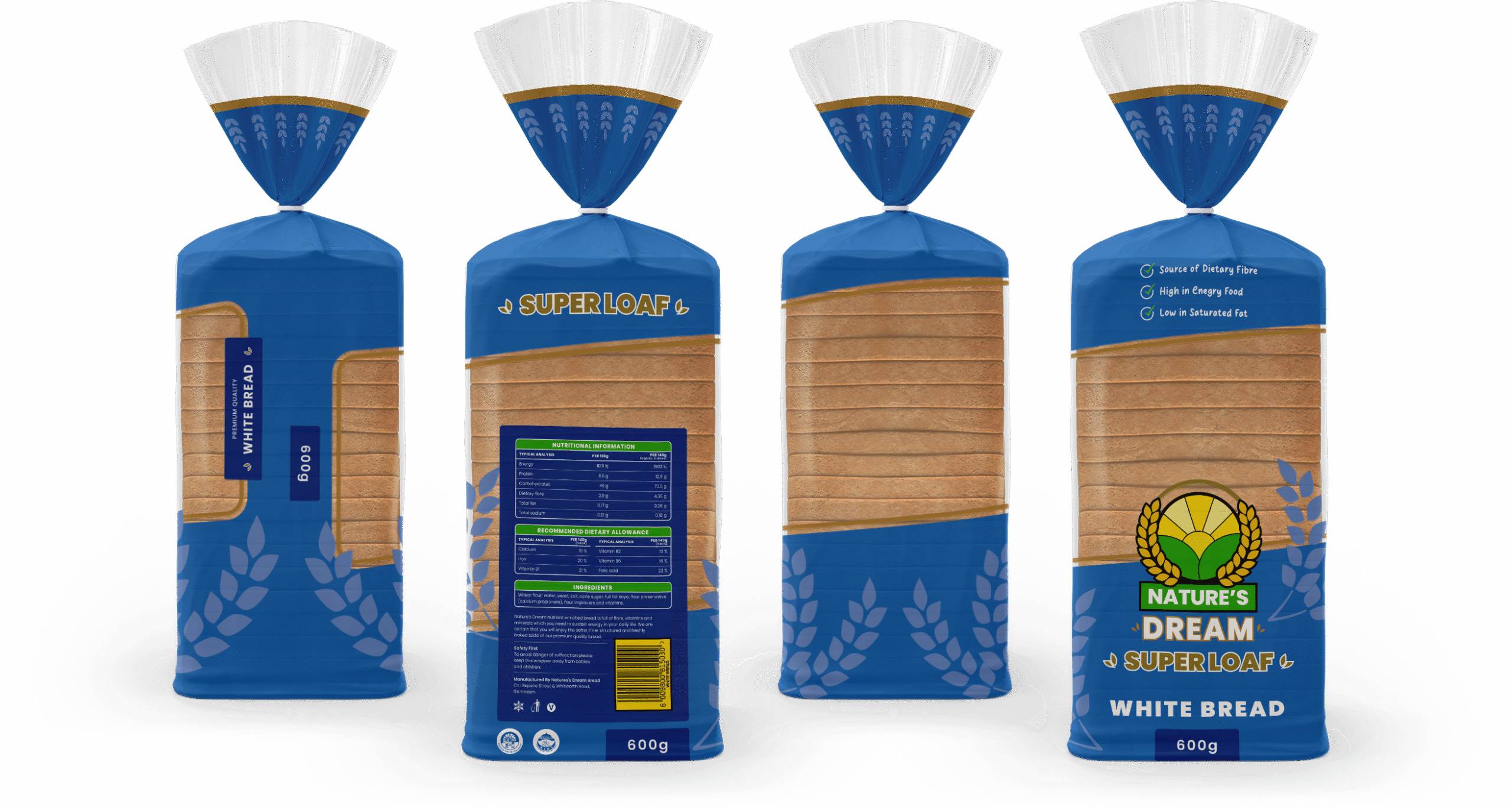 Natures Dream - White Bread